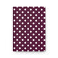 Burgundy dots Journal