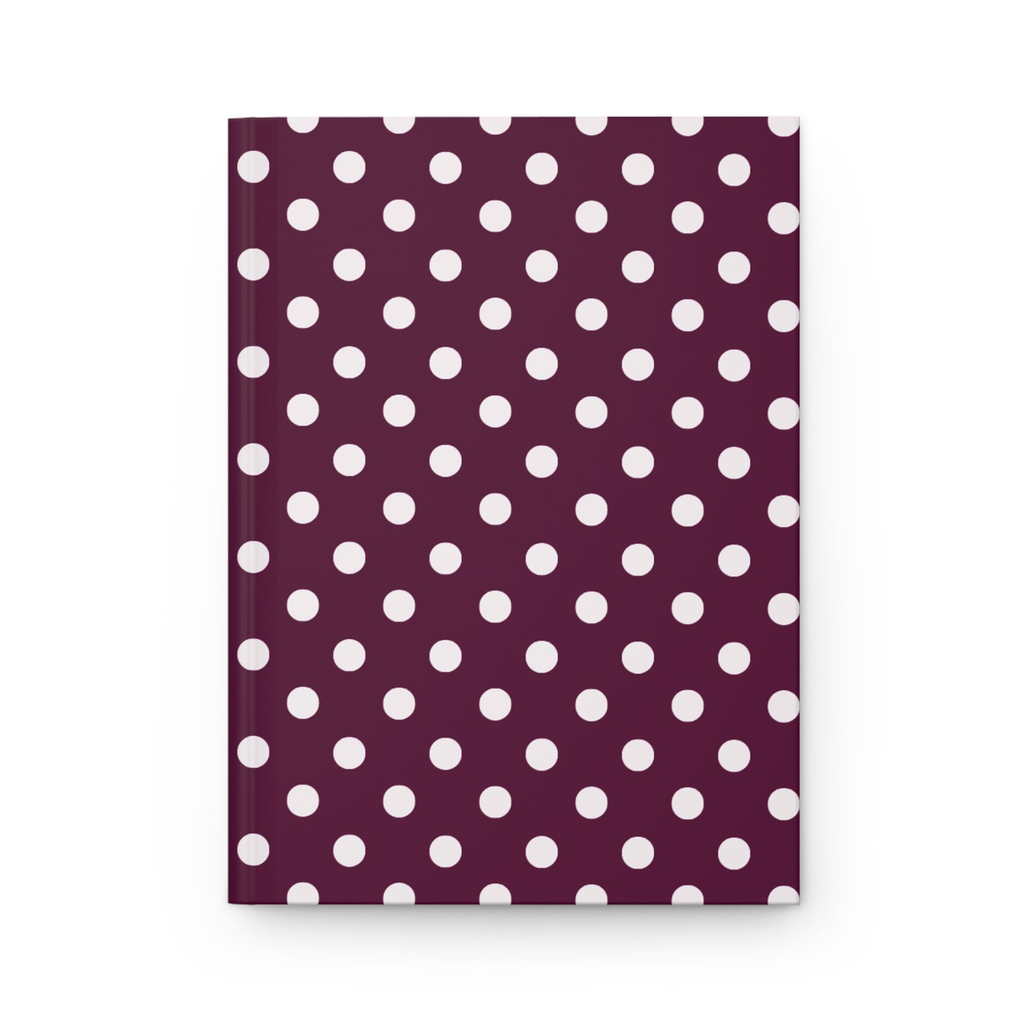 Burgundy dots Journal