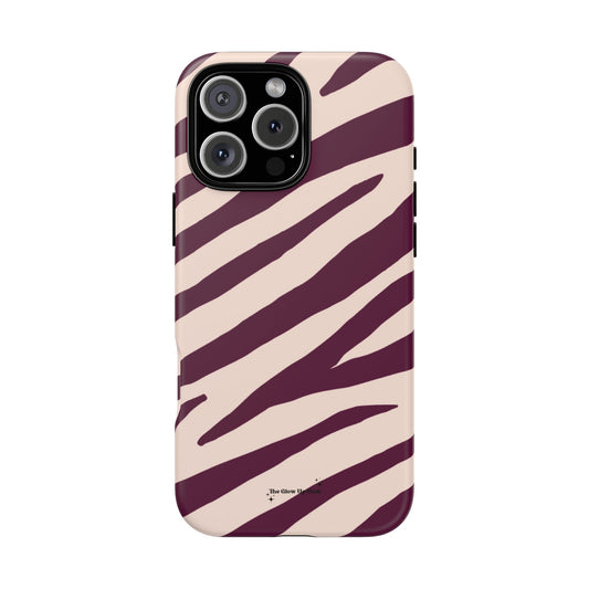 Zebra print cream - tough case