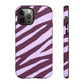 Zebra print purple - tough case