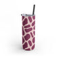 Burgundy giraffe Tumbler, 20oz