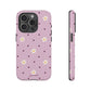 Flowers and dots pink - tough case