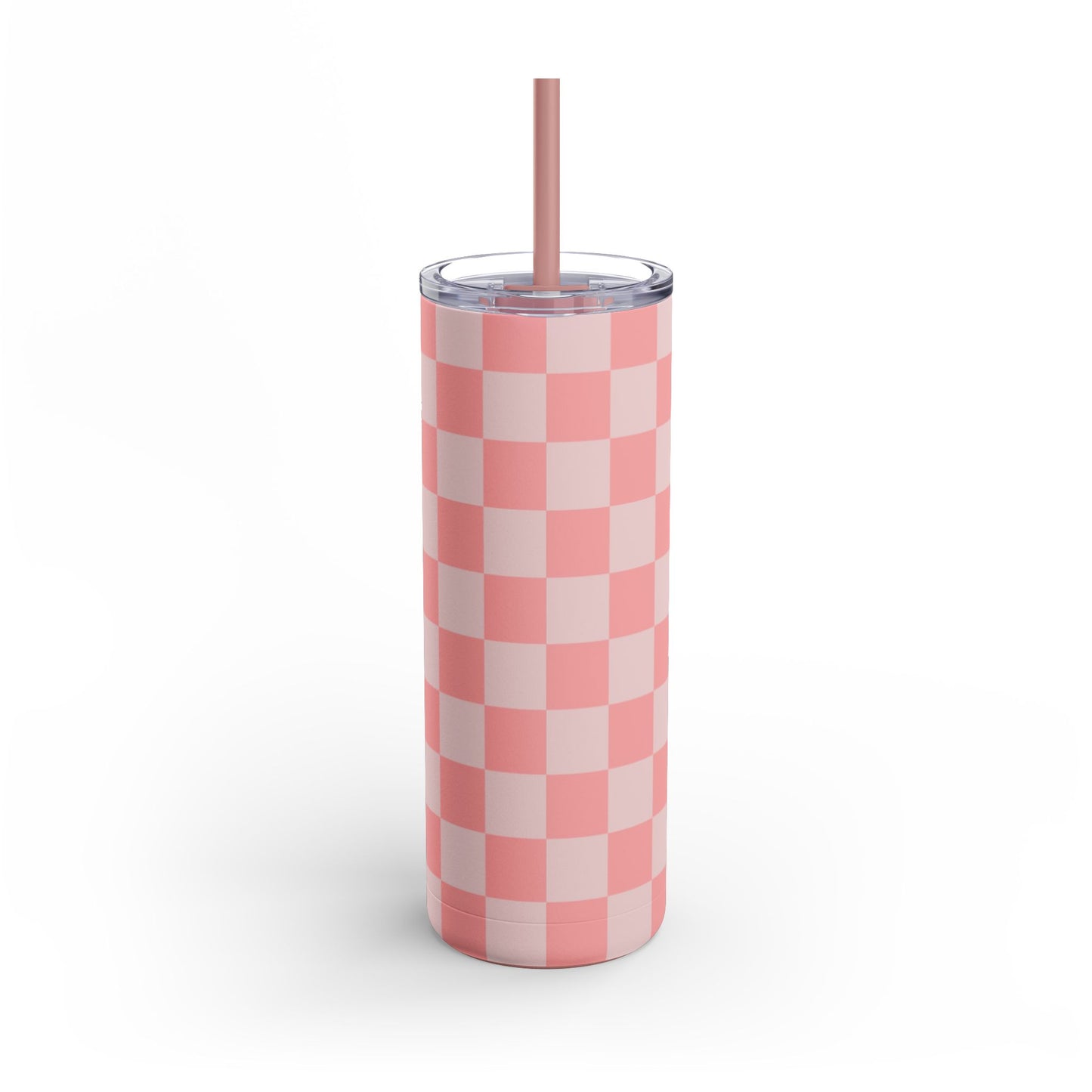 Pink checkers Tumbler, 20oz