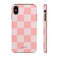 Pink orange checkers - tough case