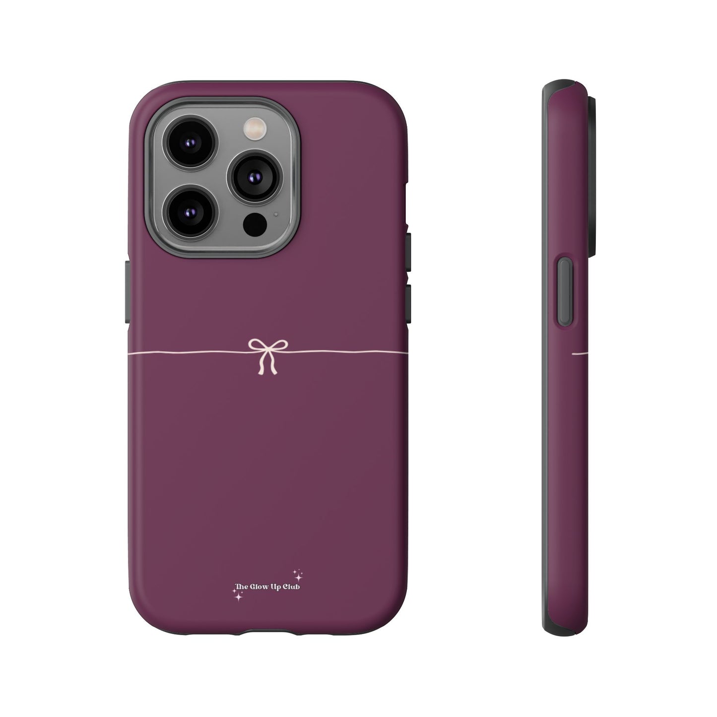 Simple ribbon burgundy - tough case