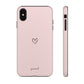 Minimalistic heart pink - tough case