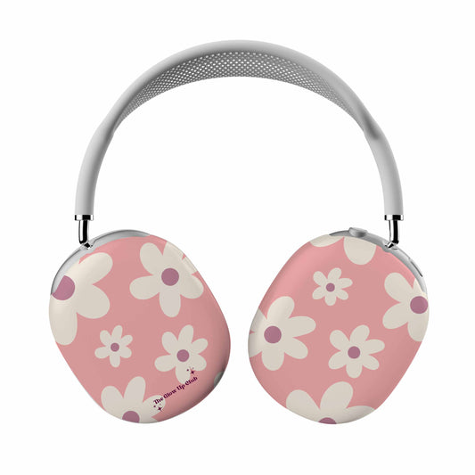 Floral pattern dark pink - AirPod Max Cases