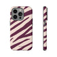 Zebra print cream - tough case