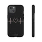 Heart line black - tough case