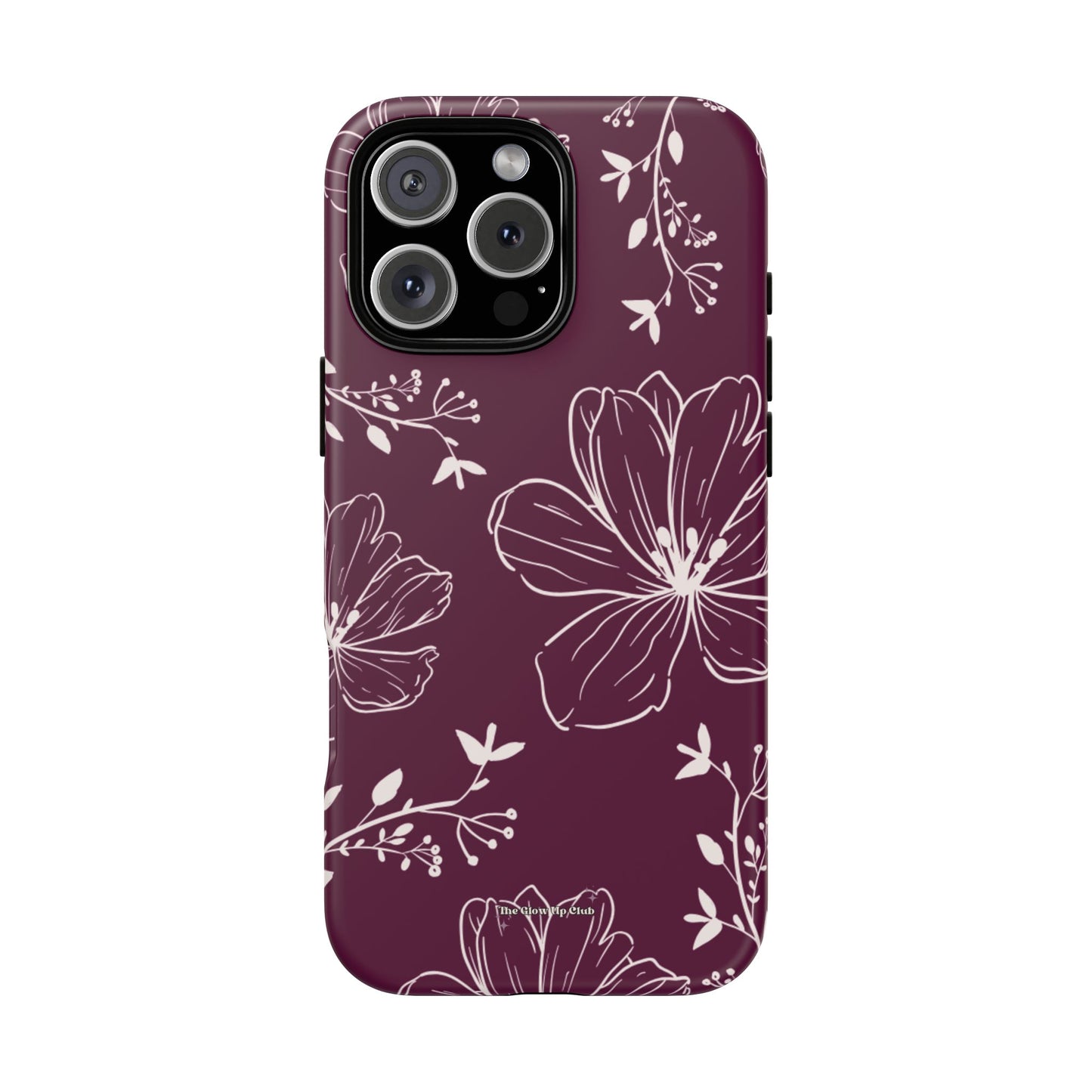 Realistic flowers burgundy - tough case