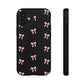 Crooked ribbon pattern black - tough case