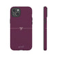 Simple ribbon burgundy - tough case