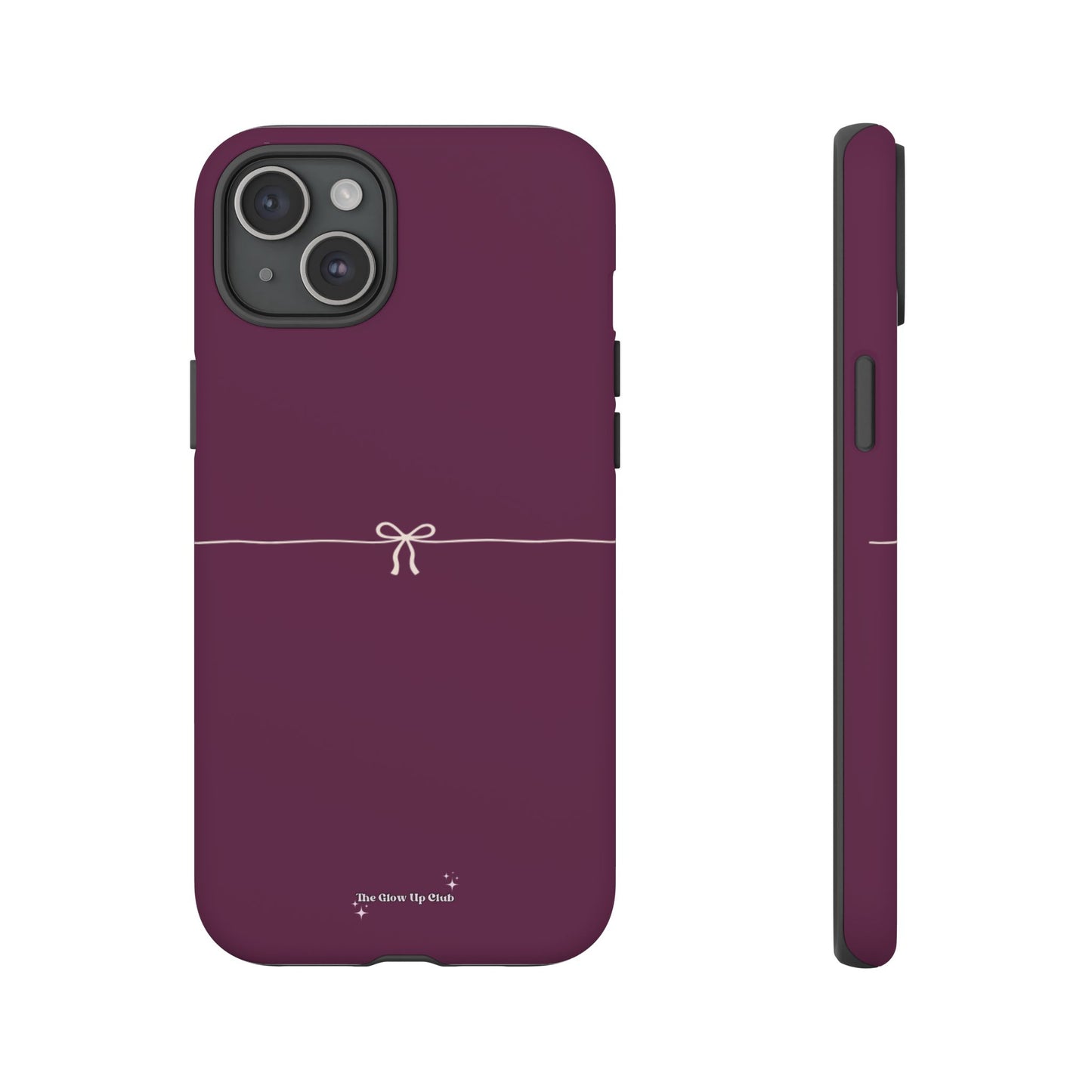 Simple ribbon burgundy - tough case