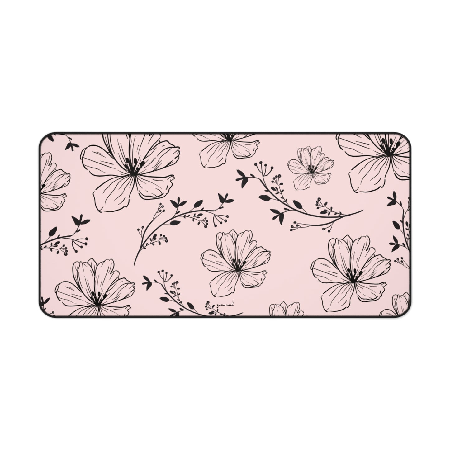 Realistic flowers pink - Desk Mat