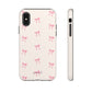 Crooked ribbon pattern cream - tough case