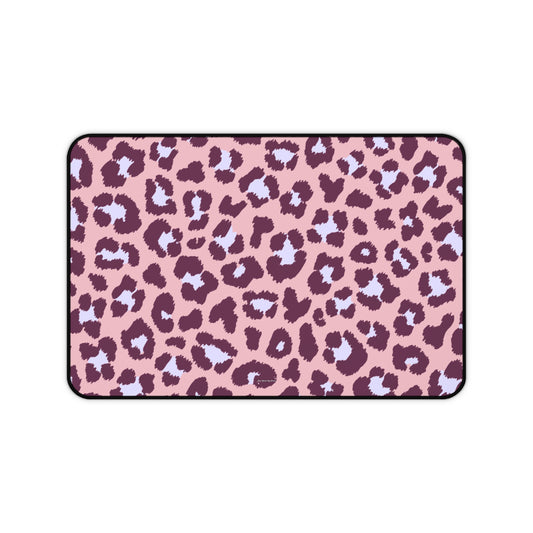 Leopard print purple - Desk Mat