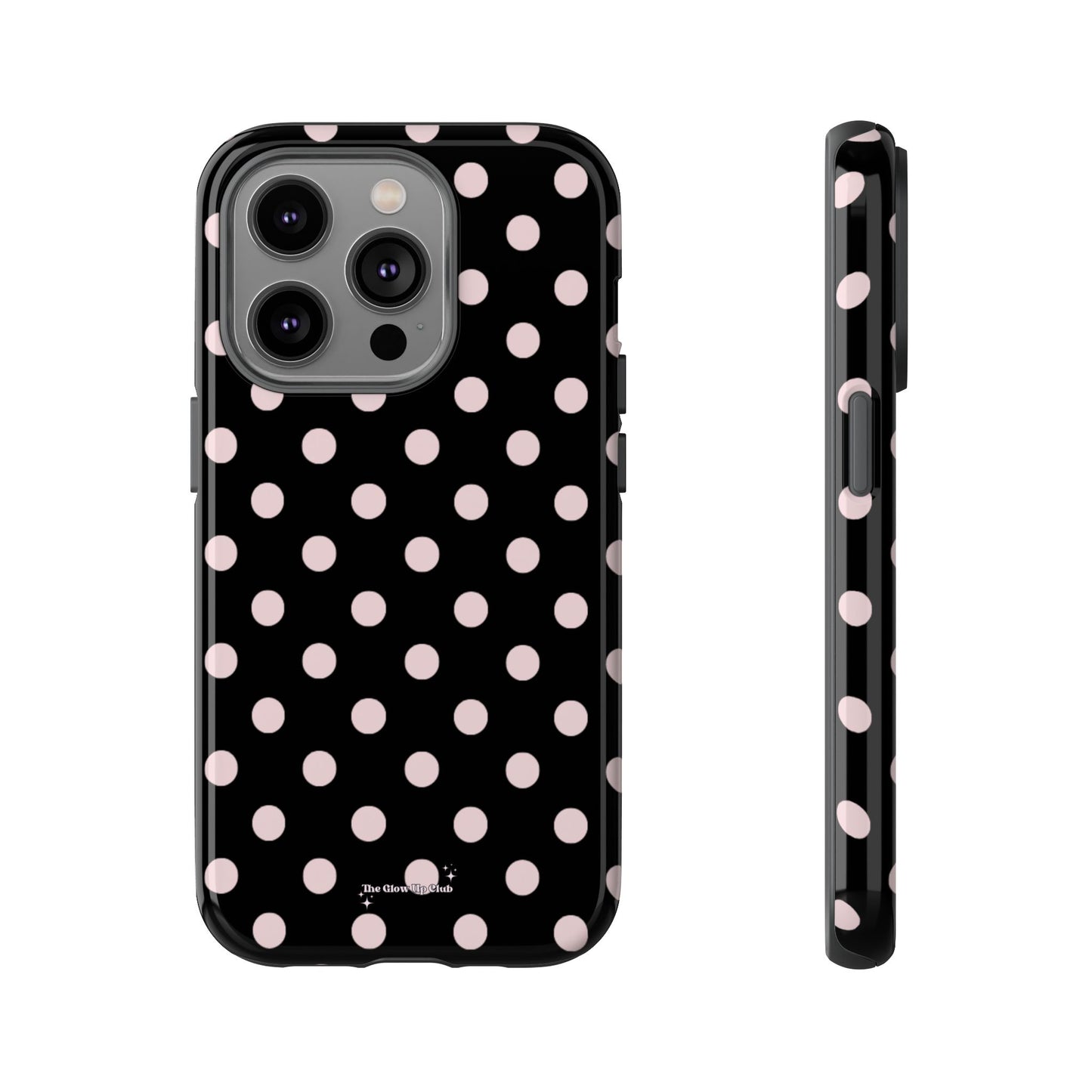 Black and pink dots - tough case