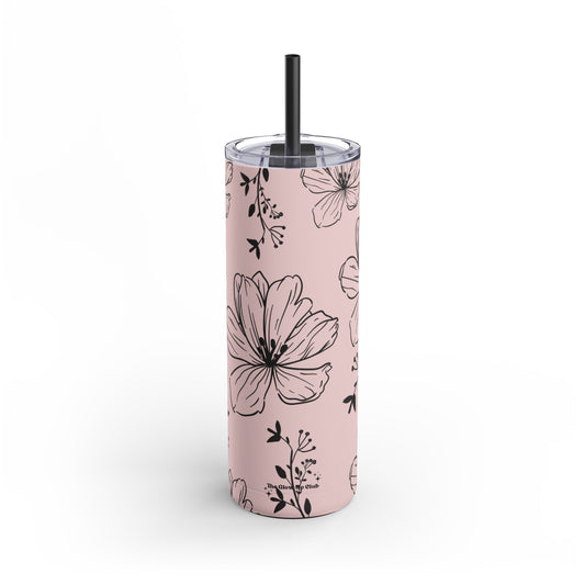 Realistic flowers pink Tumbler, 20oz