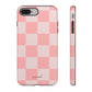 Pink orange checkers - tough case