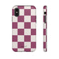 Burgundy checkers - tough case