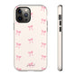 Crooked ribbon pattern cream - tough case