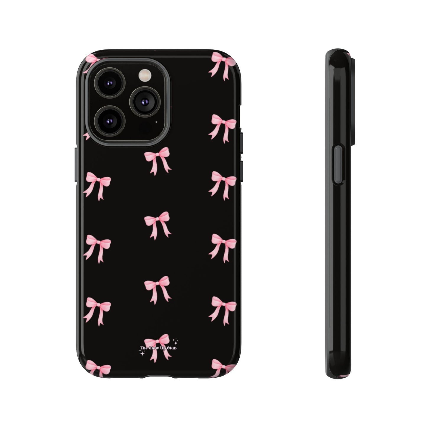 Crooked ribbon pattern black - tough case