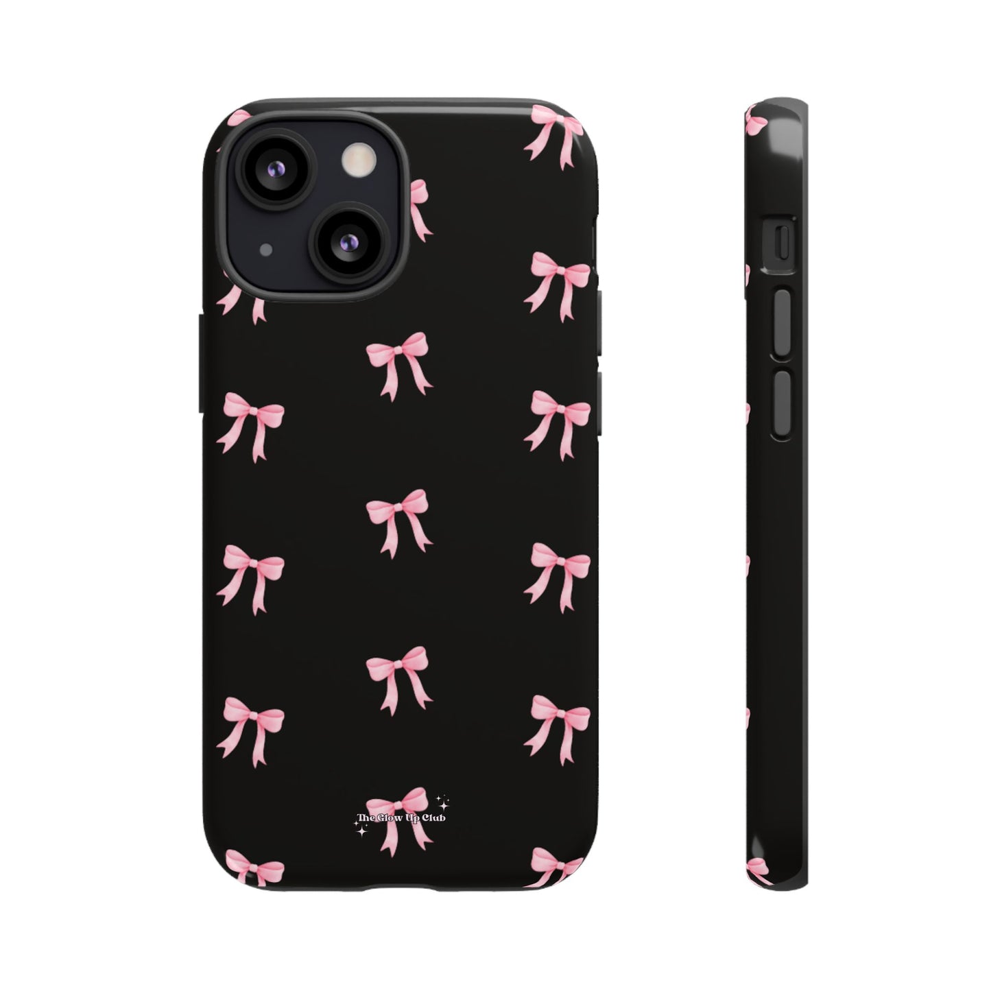 Crooked ribbon pattern black - tough case