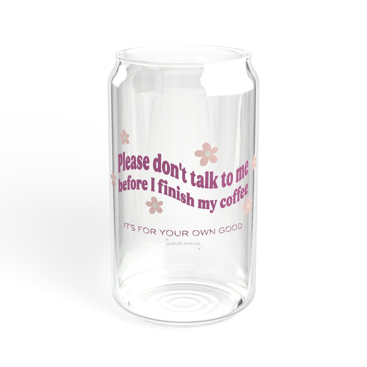 Please don't talk to me - Sipper Glass, 16oz