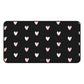 Black heart pattern - Desk Mat