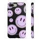 Smiley faces purple on black - tough case