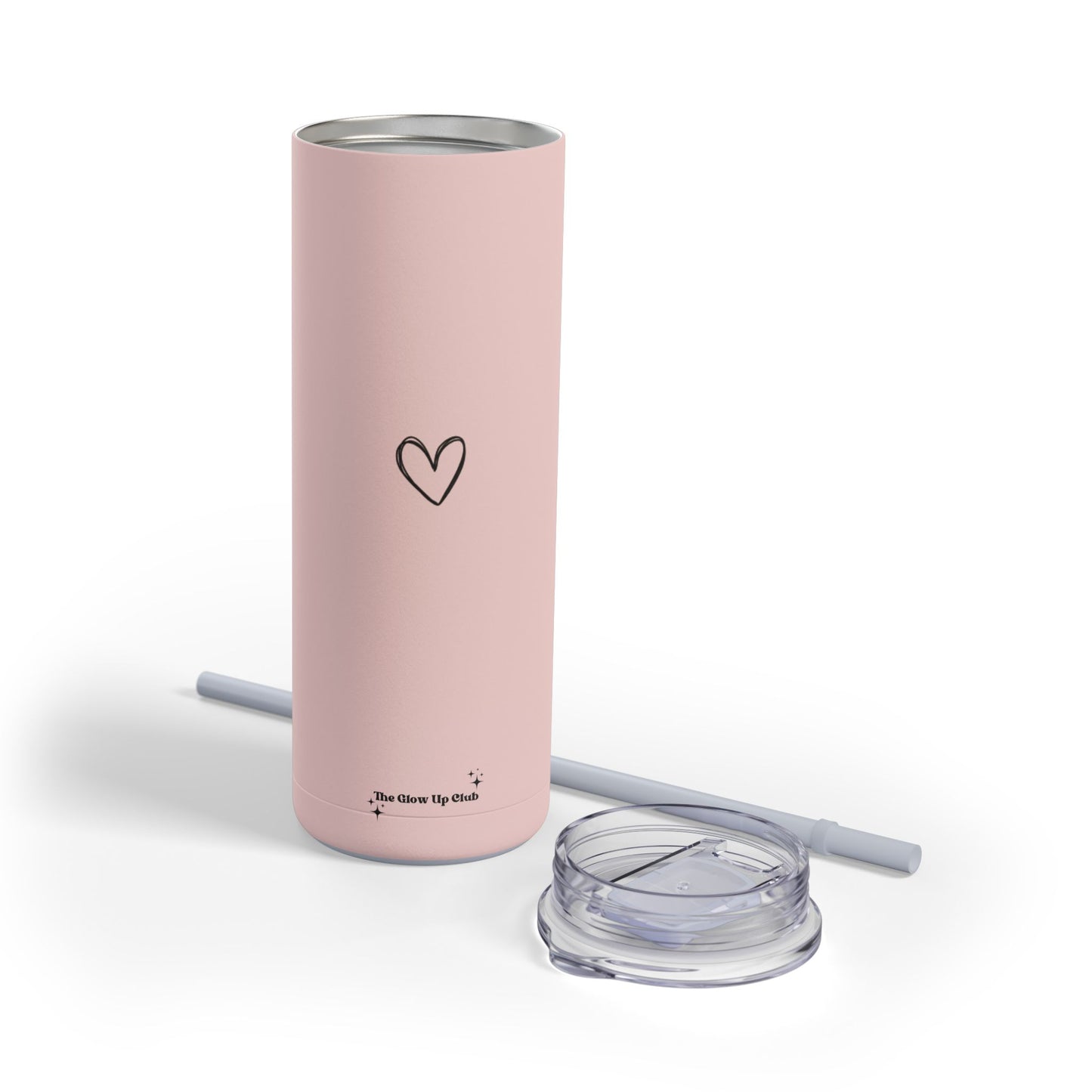 Minimalistic heart pink Tumbler, 20oz