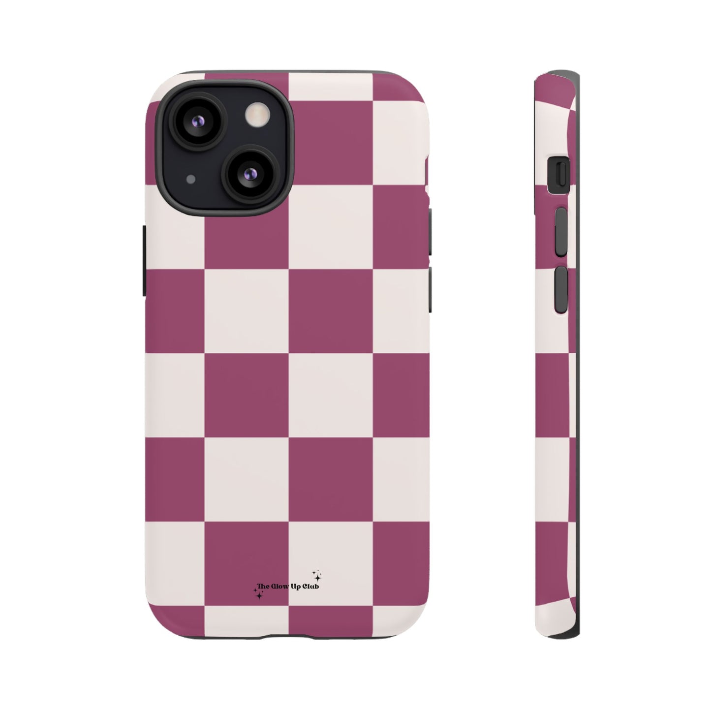 Burgundy checkers - tough case