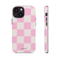 Pink white checkers - tough case