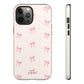 Crooked ribbon pattern cream - tough case