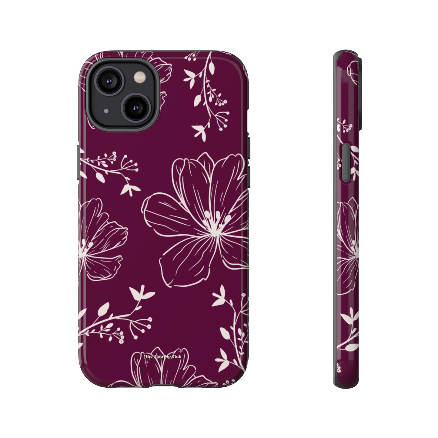 Realistic flowers burgundy - tough case