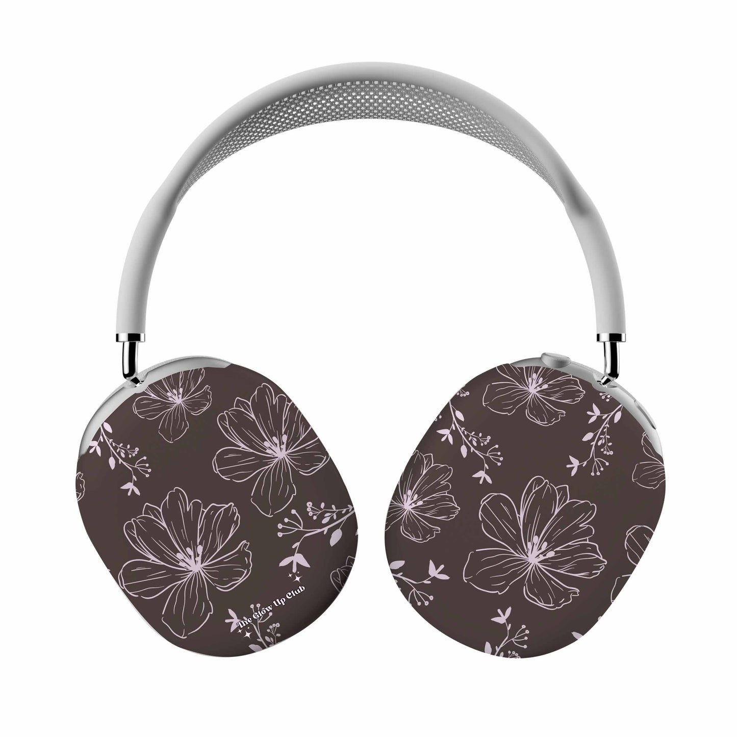 Realistic flowers grey - AirPod Max Cases