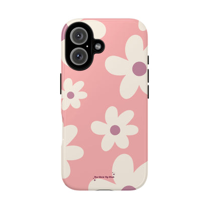 Floral pattern dark pink - tough case