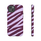 Zebra print purple - tough case