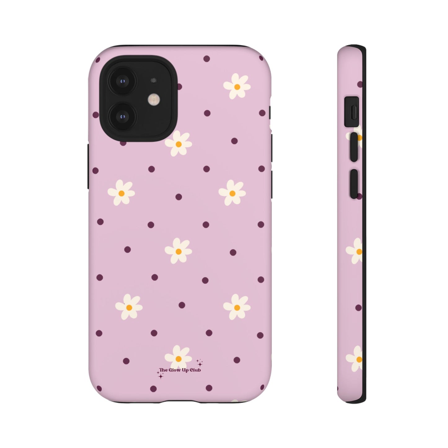 Flowers and dots pink - tough case