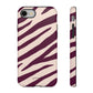 Zebra print cream - tough case