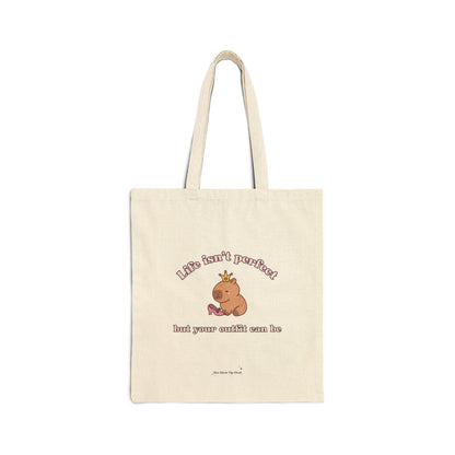 Life isn't perfect - Cotton Canvas Tote Bag