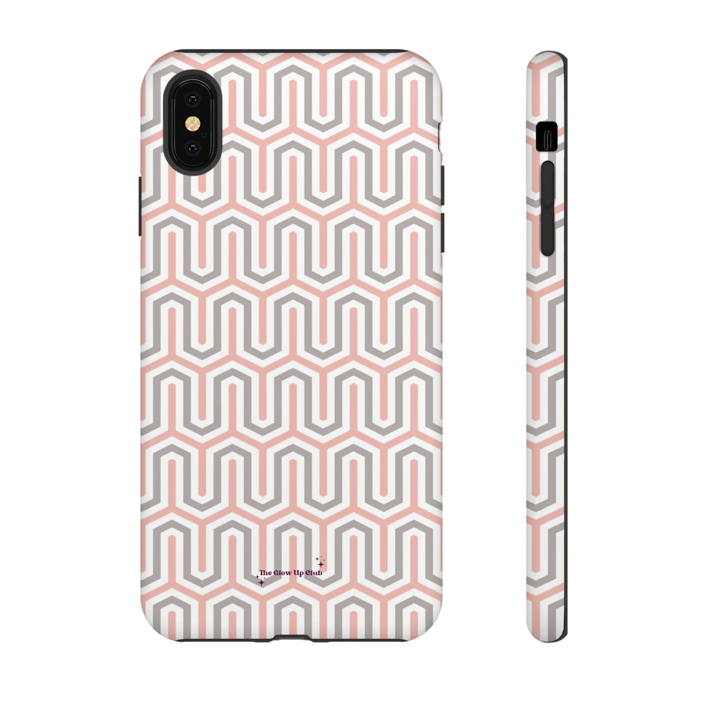 Pink grey pattern - tough case