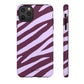 Zebra print purple - tough case