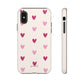 Cream heart pattern - tough case