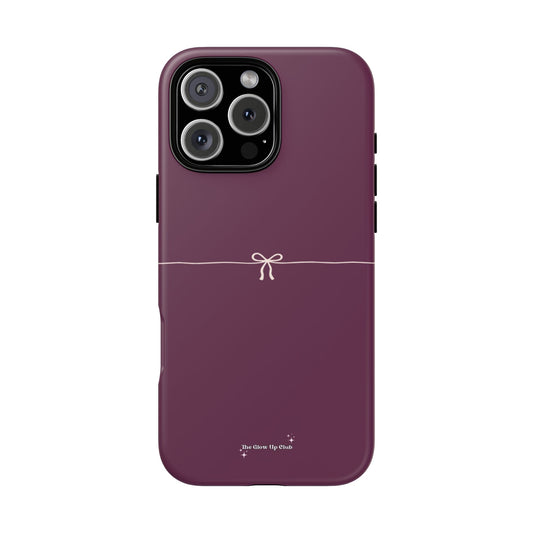 Simple ribbon burgundy - tough case