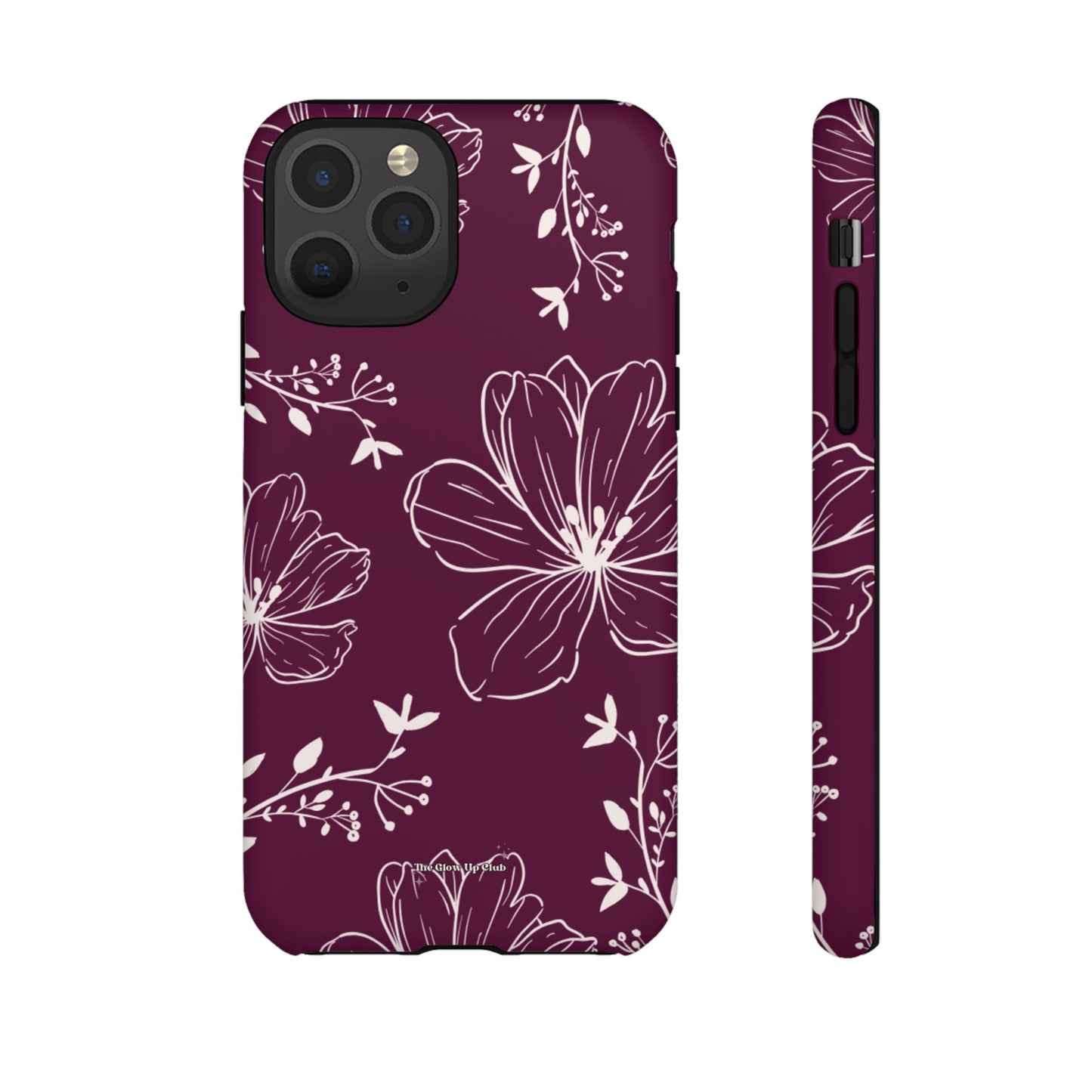 Realistic flowers burgundy - tough case