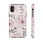 Realistic flowers black and purple - tough case