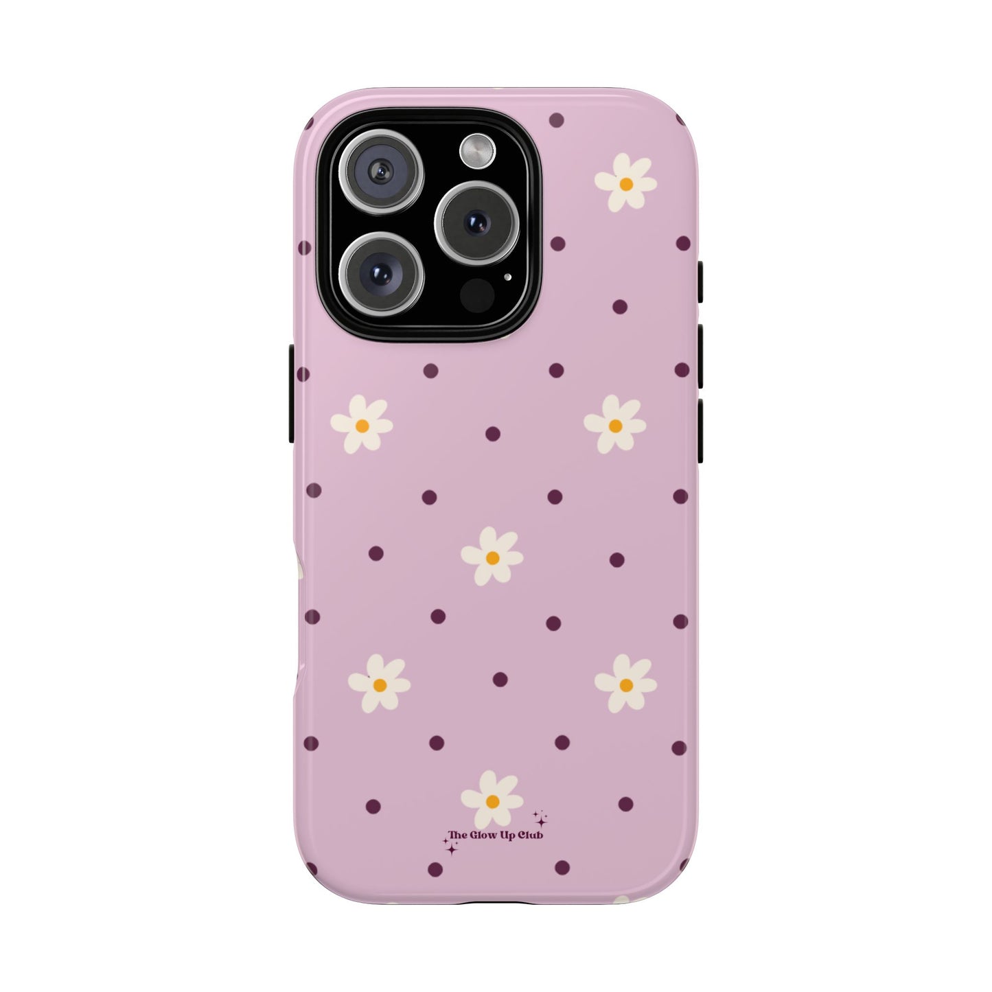 Flowers and dots pink - tough case