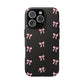 Crooked ribbon pattern black - tough case