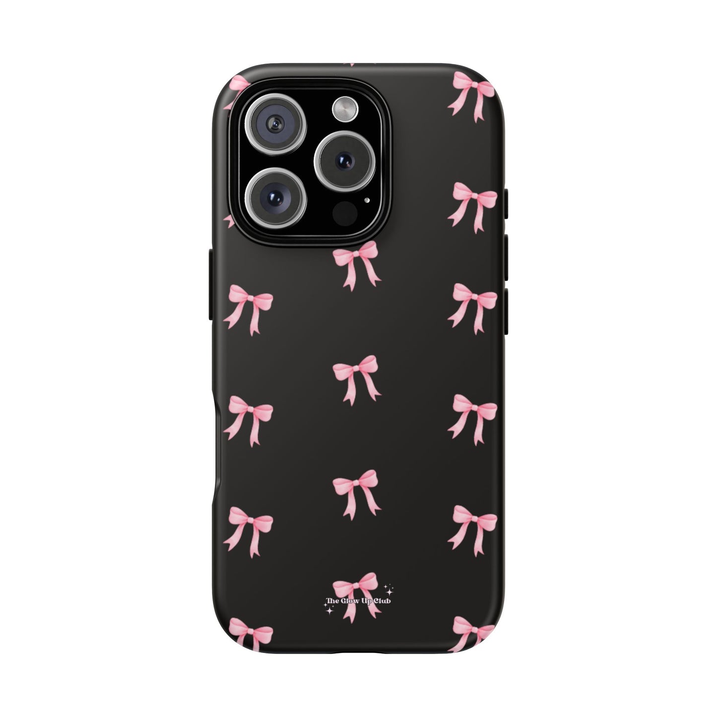 Crooked ribbon pattern black - tough case